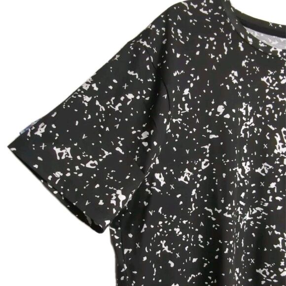 A|X Armani Exchange T-Shirt X-Large Logo Crew Tee All Over Print Black XL NEW - Picture 5 of 8